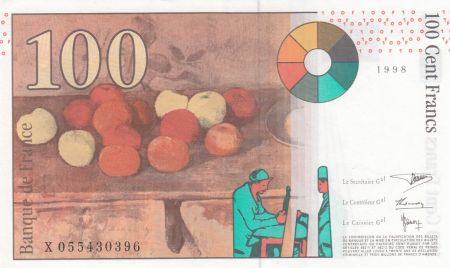 France 100 Francs Cezanne - 1998 - X 055430396