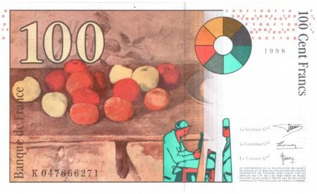 France 100 Francs Cézanne - 1998