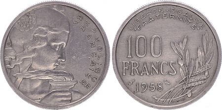 France 100 Francs Cochet - 1958 Chouette - TTB