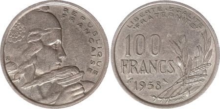 France 100 Francs Cochet - 1958 Chouette