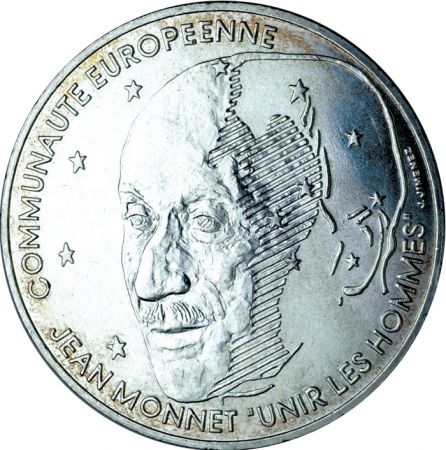 France 100 Francs Commémo. Jean Monnet FRANCE 1992 (SUP)