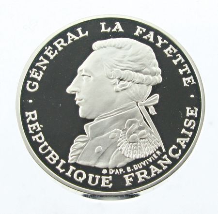 France 100 Francs Commémo La Fayette FRANCE 1987 - BE PIEDFORT
