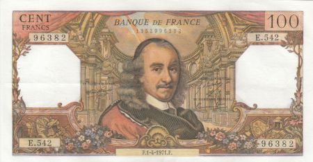 France 100 Francs Corneille - 01-04-1971 - Série E.542