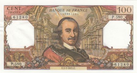 France 100 Francs Corneille - 01-07-1971 - Série P.580