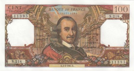 France 100 Francs Corneille - 02-02-1967 - Série S.218