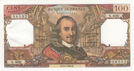 France 100 Francs Corneille - 03-04-1969 - Série S.400