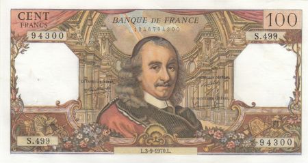 France 100 Francs Corneille - 03-09-1970 - Série S.499