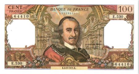 France 100 Francs Corneille - 04-02-1971 Série E.530
