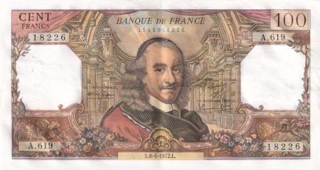 France 100 Francs Corneille - 06-01-1972 - Série A.619