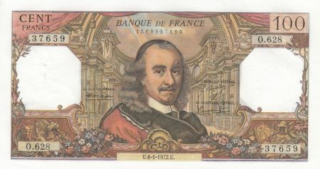France 100 Francs Corneille - 06-01-1972 - Série O.628