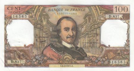 France 100 Francs Corneille - 06-02-1975 - Série D.837