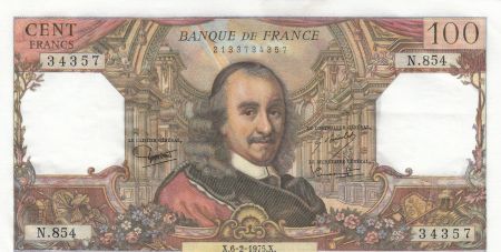 France 100 Francs Corneille - 06-02-1975 - Série N.854