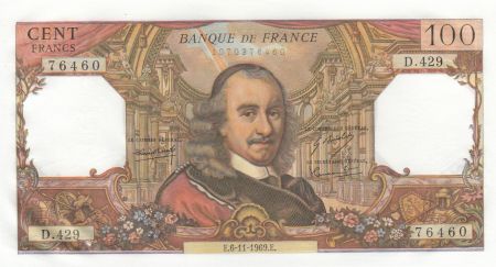 France 100 Francs Corneille - 06-11-1969 - Série D.429