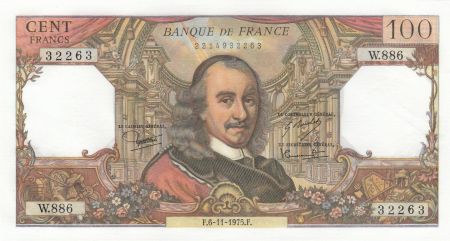 France 100 Francs Corneille - 06-11-1975 - Série W.886