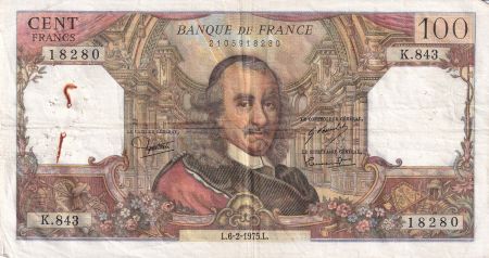 France 100 Francs Corneille - 06.02.1975 - Série K.843