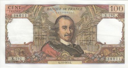 France 100 Francs Corneille - 07-02-1974 - Série X.792