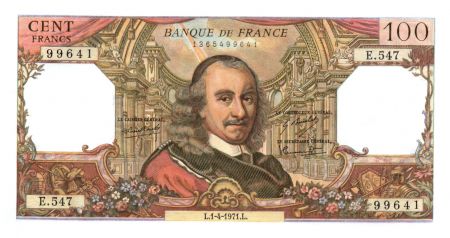 France 100 Francs Corneille - 07-10-1971 Série E.547