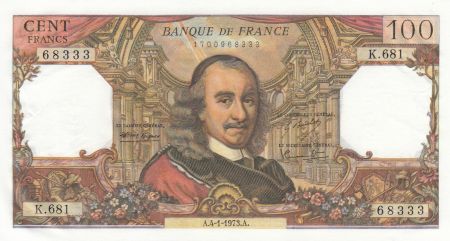 France 100 Francs Corneille -04-01-1973 - Série K.681