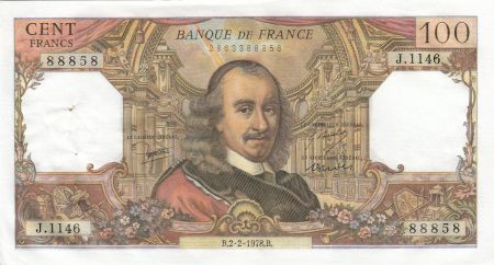 France 100 Francs Corneille 02-02-1978 - Série J.1146