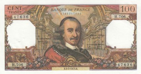 France 100 Francs Corneille 03- 05-1973 - Série H.706