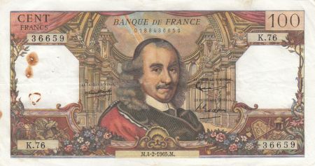 France 100 Francs Corneille 04-02-1965 - Série K.76