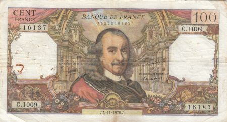 France 100 Francs Corneille 04-11-1976 - Série C.1009