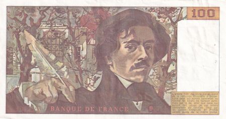 France 100 Francs Delacroix - 1978 - Série K.9 - Fay.69.1h