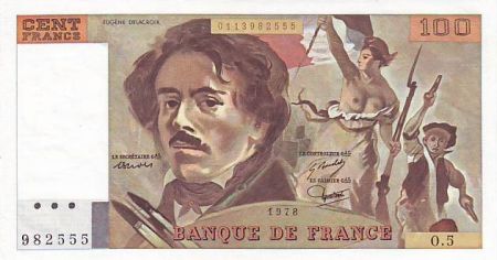 France 100 Francs Delacroix - 1978