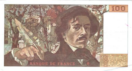 France 100 Francs Delacroix - 1978 Série A.2 - Non Hachuré - TTB+