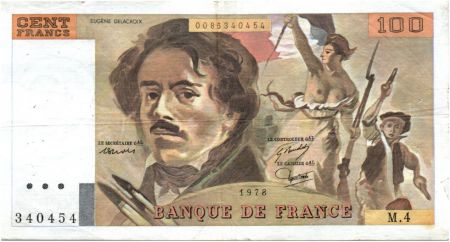 France 100 Francs Delacroix - 1978 Série M.4