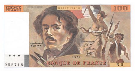 France 100 Francs Delacroix - 1978 Série N.5 - SPL+