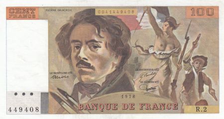 France 100 Francs Delacroix - 1978 Série R.2