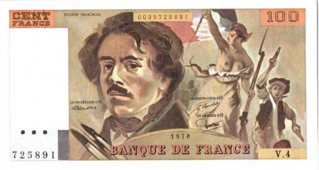 France 100 Francs Delacroix - 1978 Série V.4