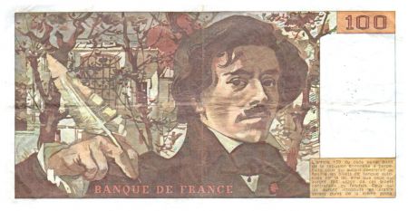 France 100 Francs Delacroix - 1978 Série Y.8 - Petit filigrane - TTB