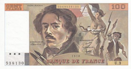 France 100 Francs Delacroix - 1979 - Série U.3 - NEUF