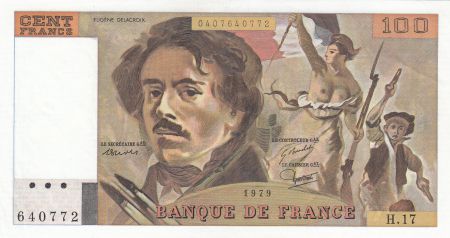 France 100 Francs Delacroix - 1979 Série H.17
