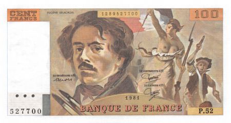 France 100 Francs Delacroix - 1981 Série P.52 - P.NEUF