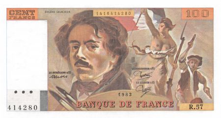 France 100 Francs Delacroix - 1982 Série R.57 - SPL