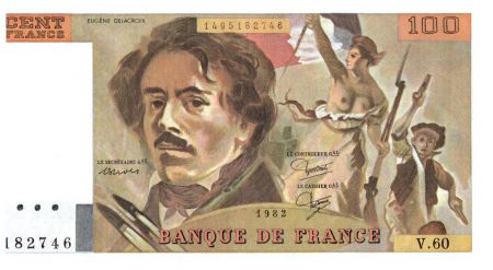 France 100 Francs Delacroix - 1982 Série V.60