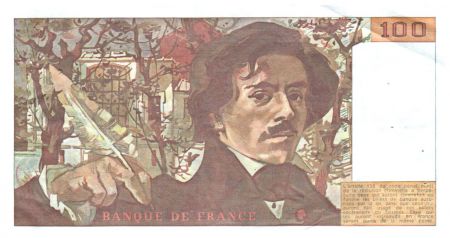 France 100 Francs Delacroix - 1982 TTB