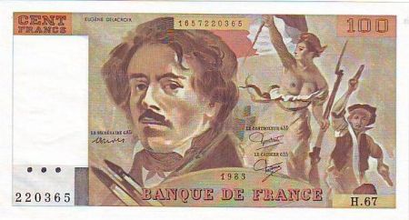 France 100 Francs Delacroix - 1983