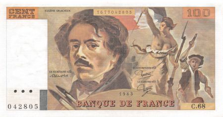 France 100 Francs Delacroix - 1983 Série C.68 - SPL