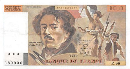 France 100 Francs Delacroix - 1983 Série R.68 - PSUP