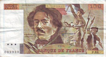 France 100 Francs Delacroix - 1984 - Série P.88