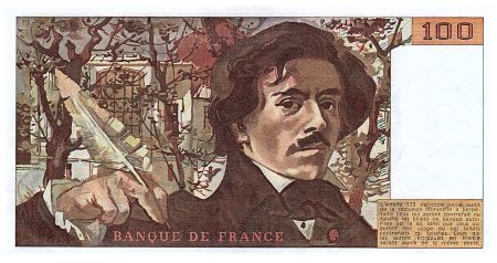 France 100 Francs Delacroix - 1984 - Série R.82 - Fay.69.08a