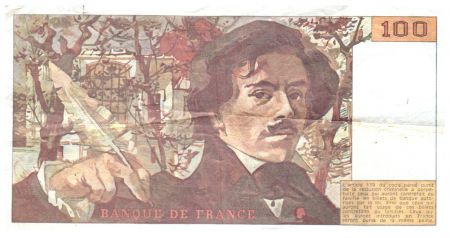 France 100 Francs Delacroix - 1984 Série D.88 - TTB