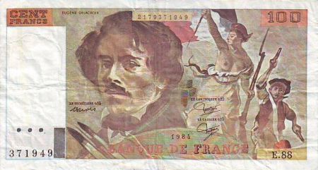 France 100 Francs Delacroix - 1984 Série E.88