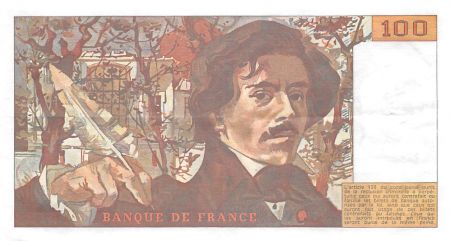 France 100 Francs Delacroix - 1984 Série J.77 - SUP