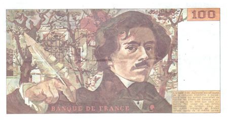 France 100 Francs Delacroix - 1984 Série K.89 - TTB