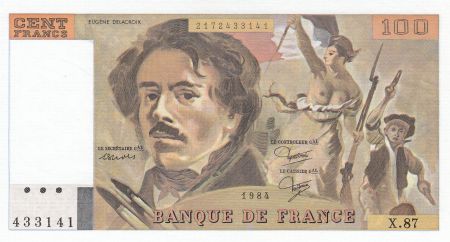 France 100 Francs Delacroix - 1984 Série X.87